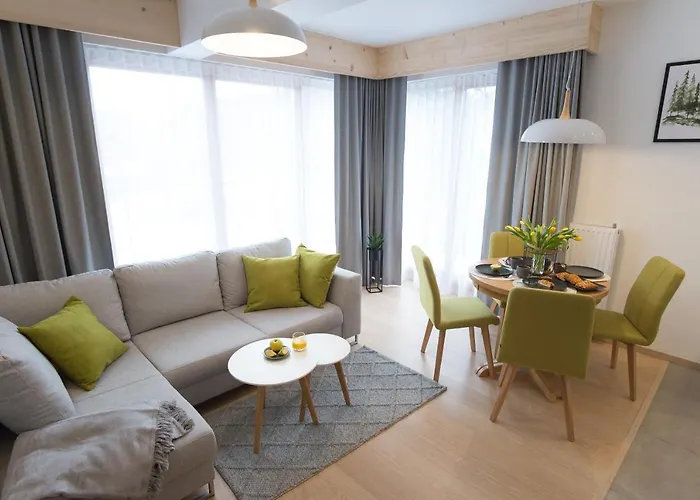 Apartament Modern Green w centrum z widokiem na Giewont