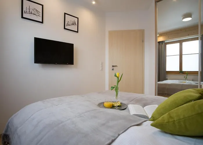Apartament Modern Green w centrum z widokiem na Giewont